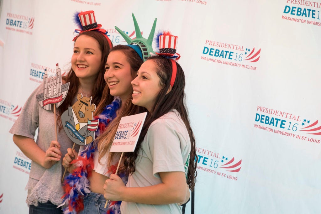 students pose for a photo