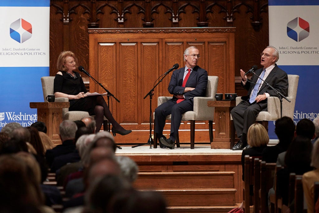 people in chairs talking