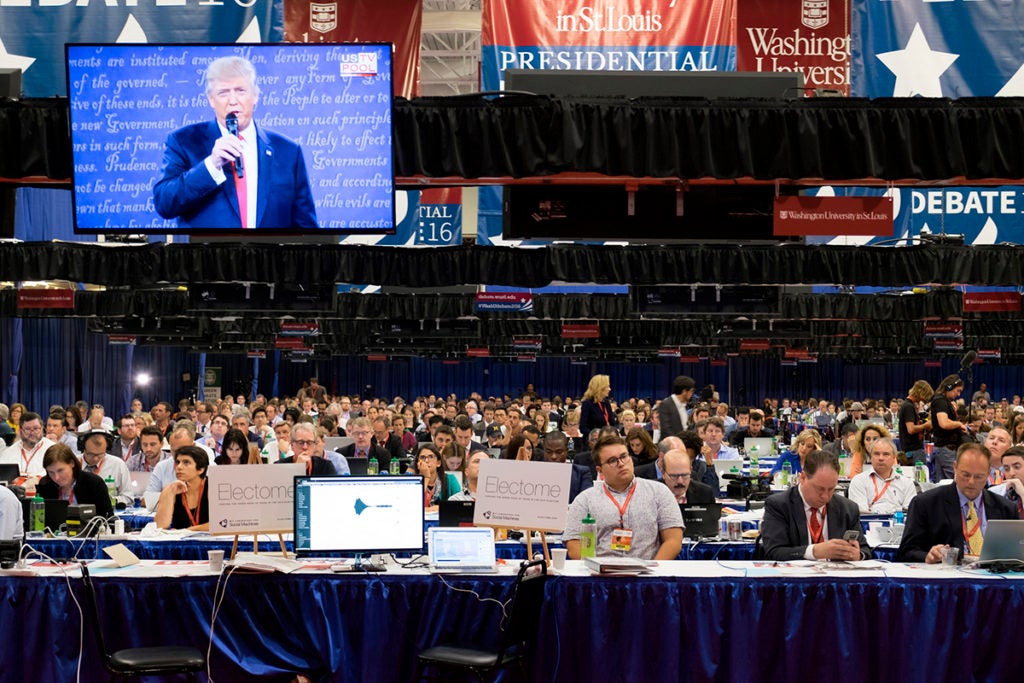 journalists working